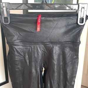Spanx Leather Look Leggings